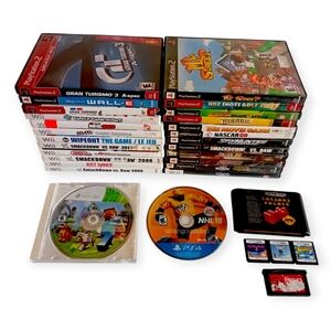 30+ Video Game Bundle Lot, Nintendo Wii, DS, PS2, PS4, Xbox 360, Sega, Untested!